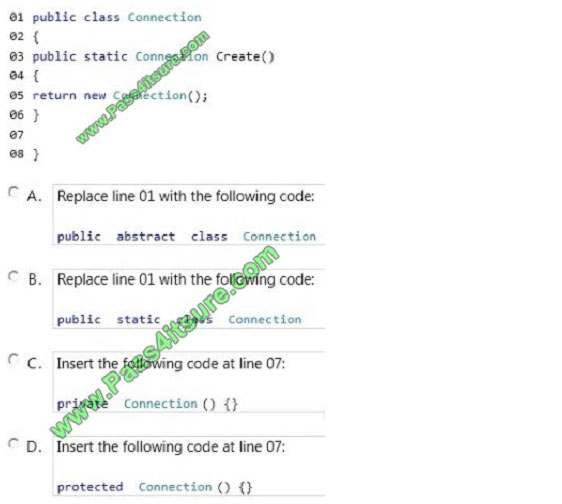 pass4itsure 70-483 exam question q1