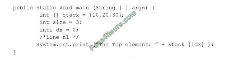 1z0-808 exam questions-q10