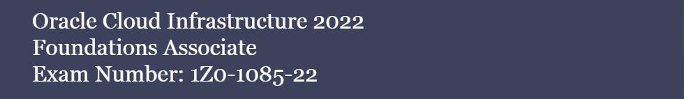 1Z0-1085-22 dumps 2023